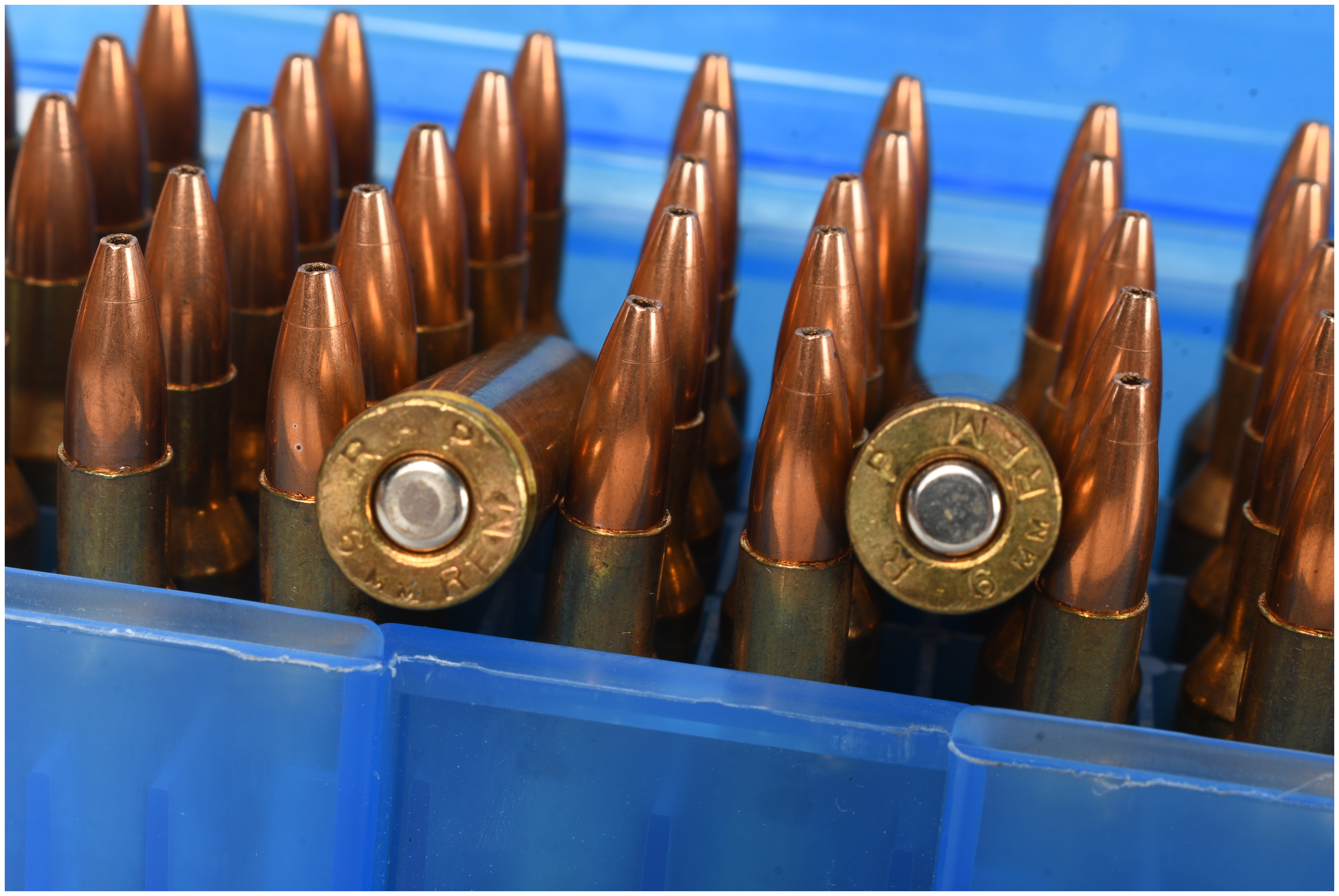 A Lot of 100 6mm Remington Cartridges and Casings