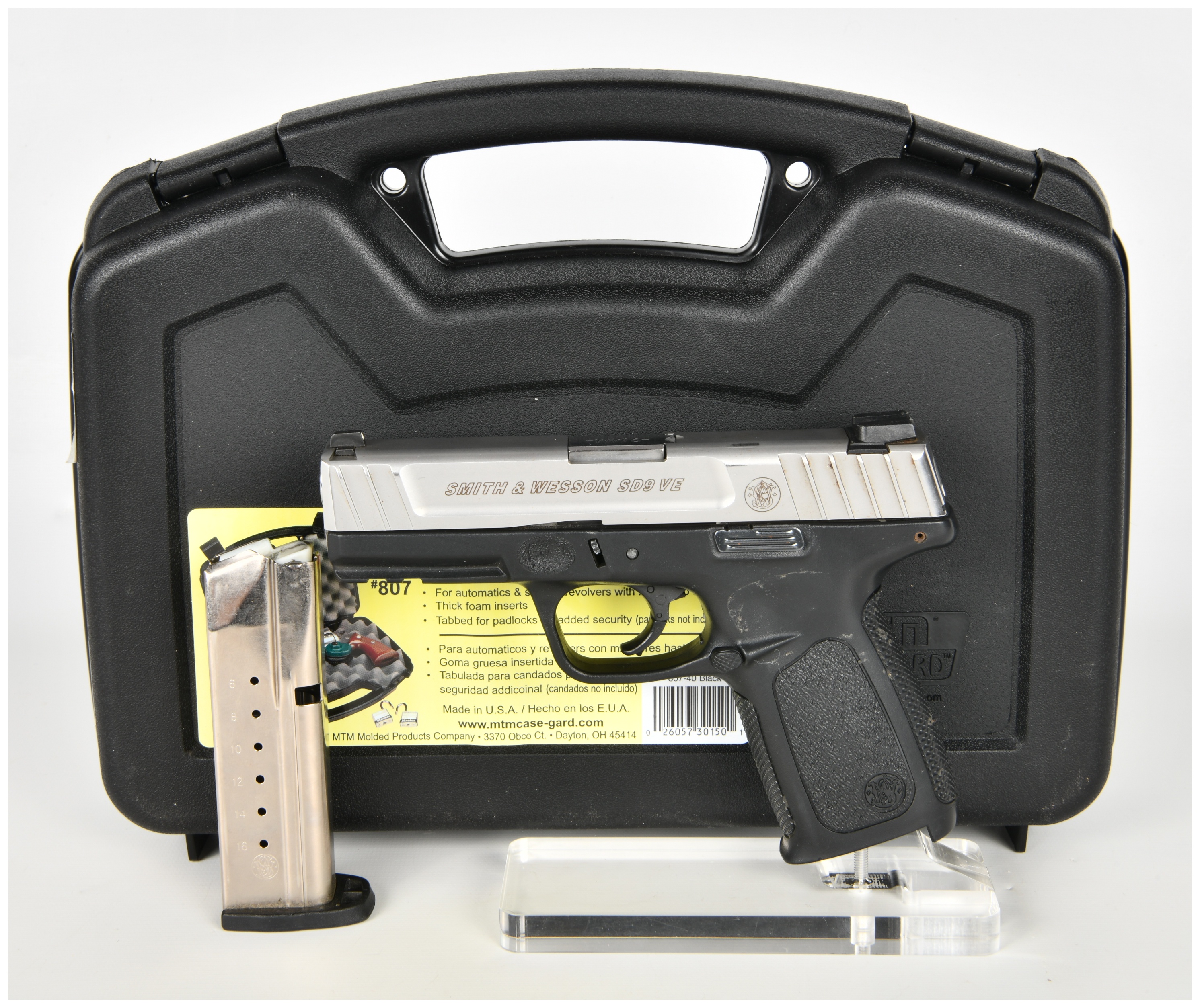Smith & Wesson SD9 VE Semi-Automatic Pistol 9mm with 4 Inch Barrel