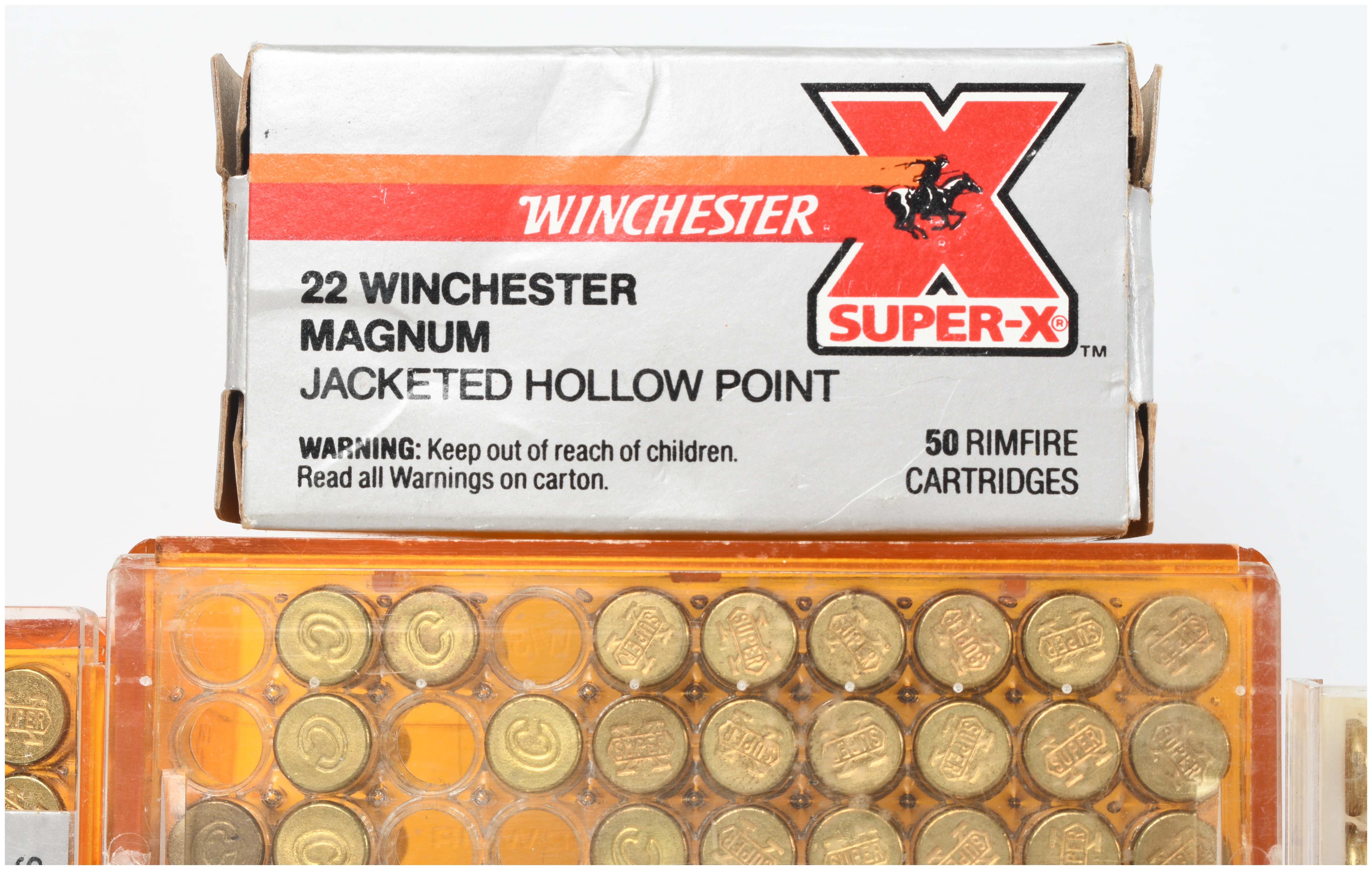 Winchester and CCI .22 Winchester Magnum Rimfire Ammunition Lot of 180 Cartridges