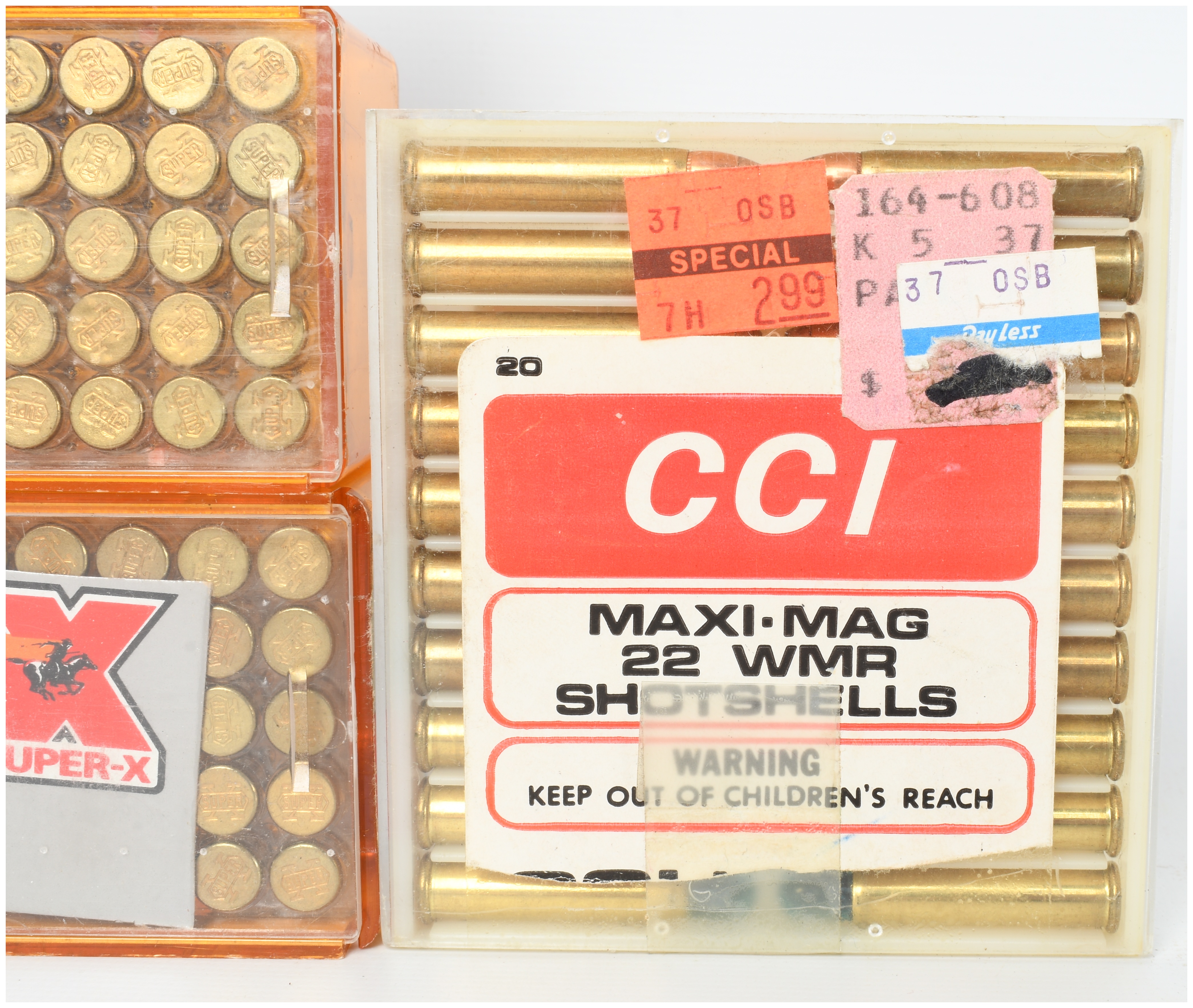Winchester and CCI .22 Winchester Magnum Rimfire Ammunition Lot of 180 Cartridges