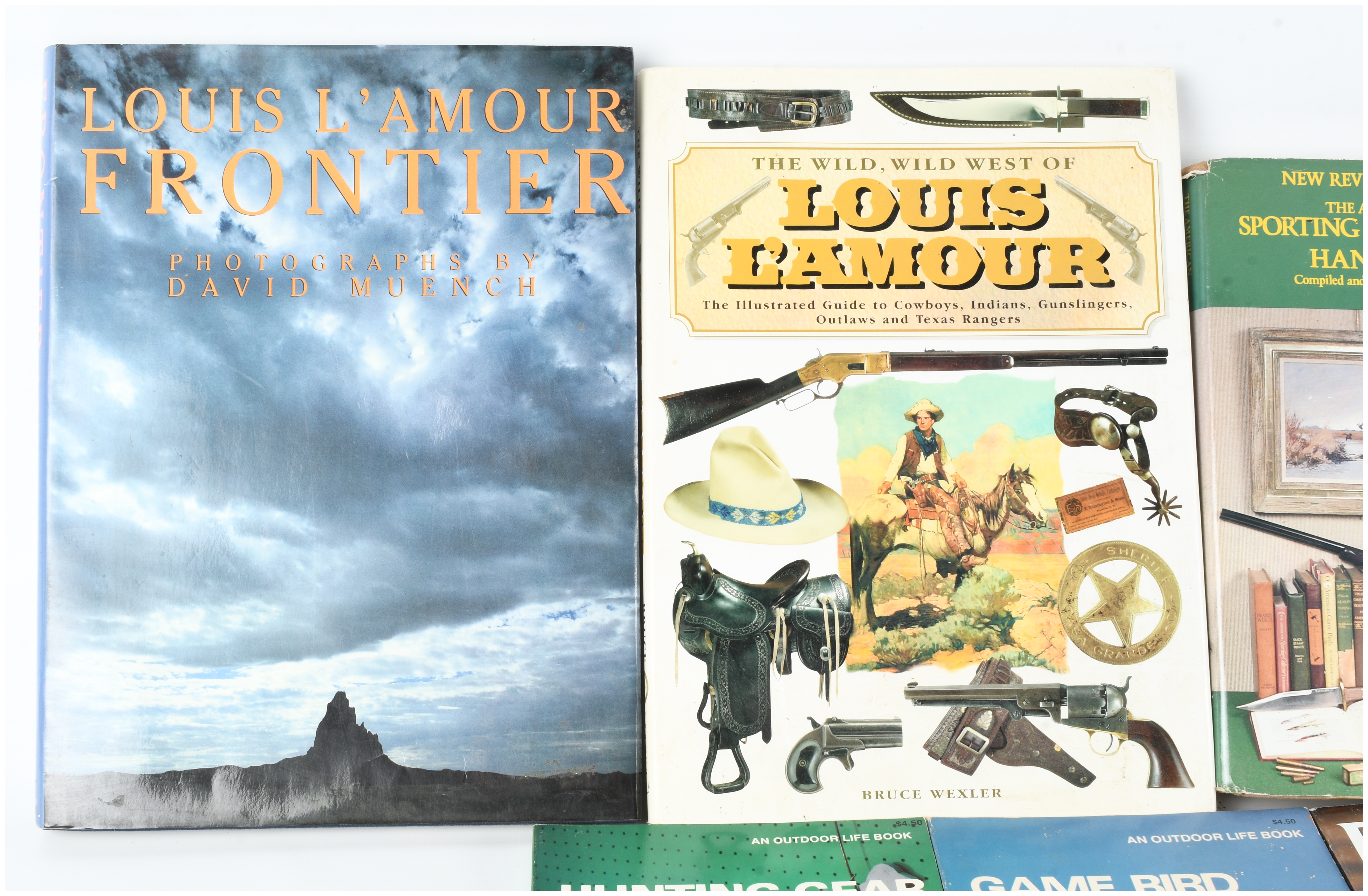 Collection of 9 Books on Hunting, the American West, and Military History