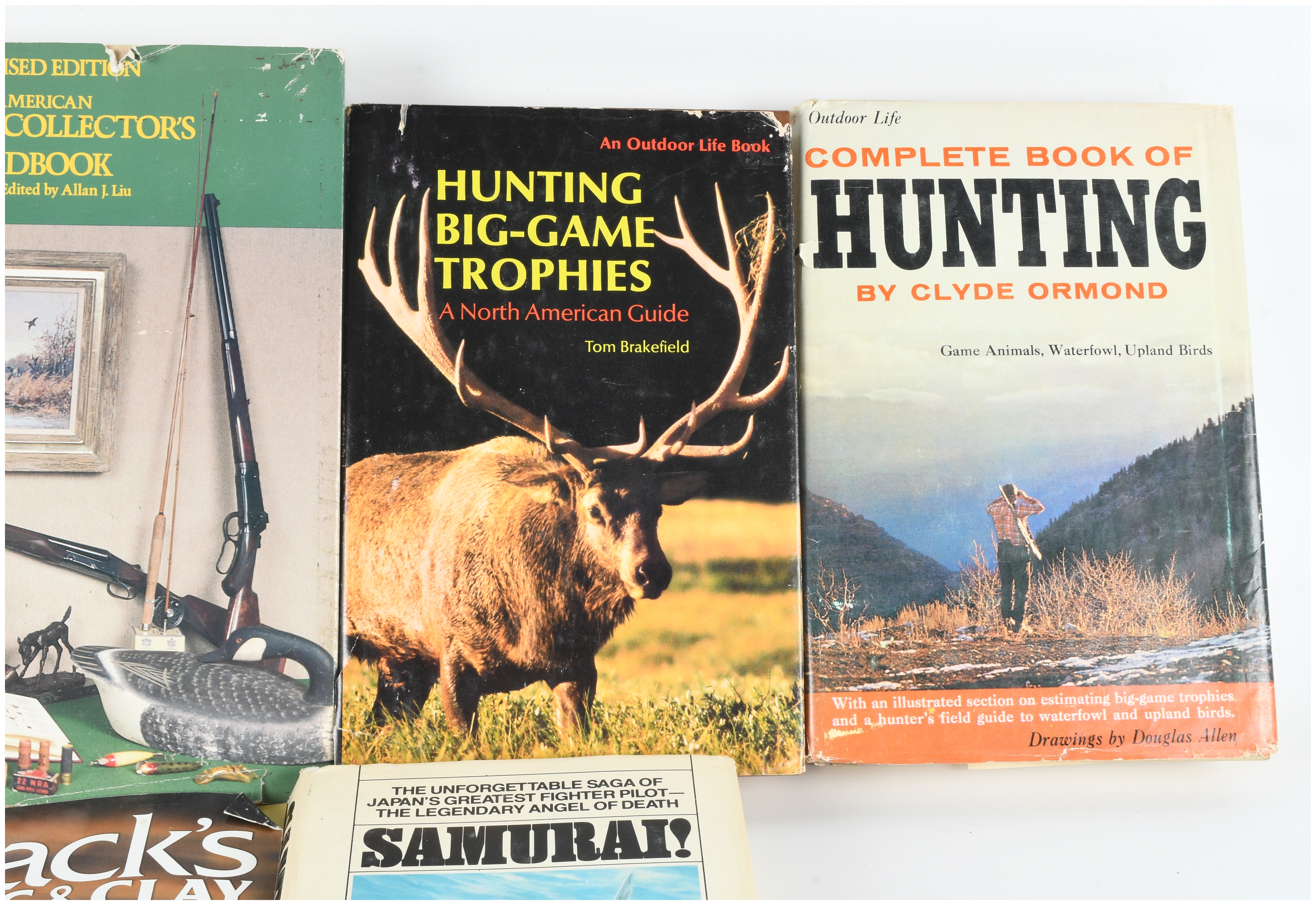 Collection of 9 Books on Hunting, the American West, and Military History