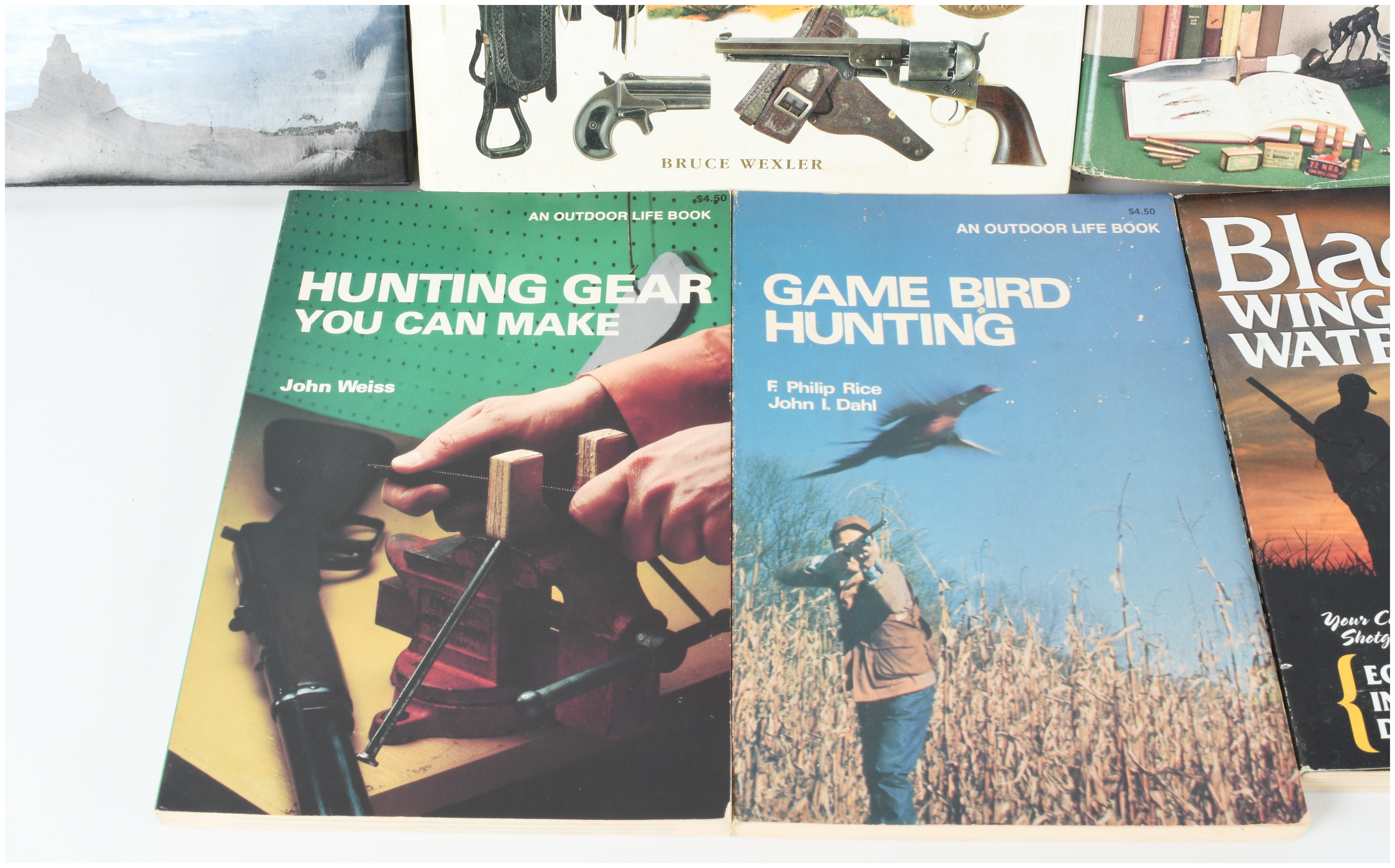 Collection of 9 Books on Hunting, the American West, and Military History