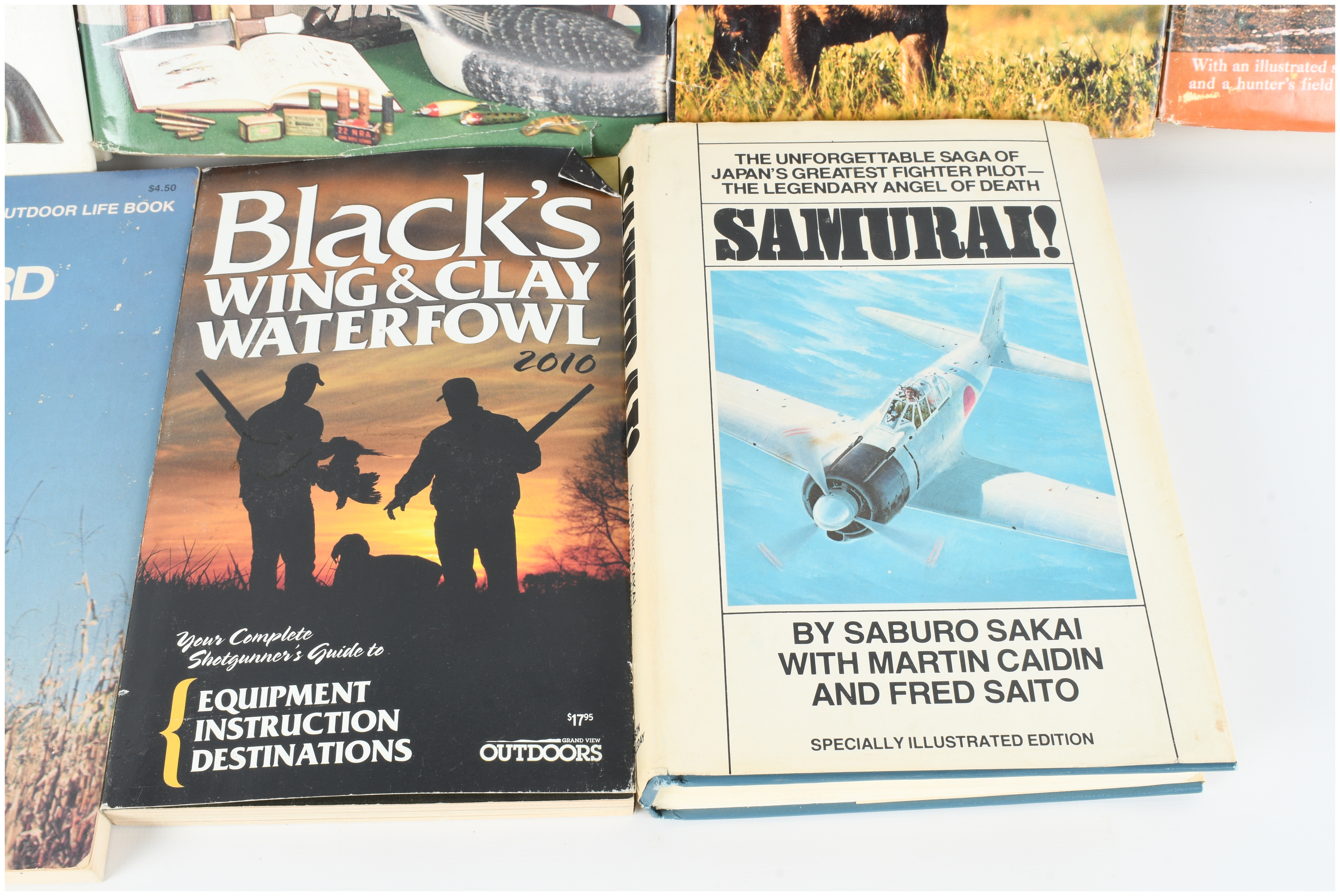 Collection of 9 Books on Hunting, the American West, and Military History