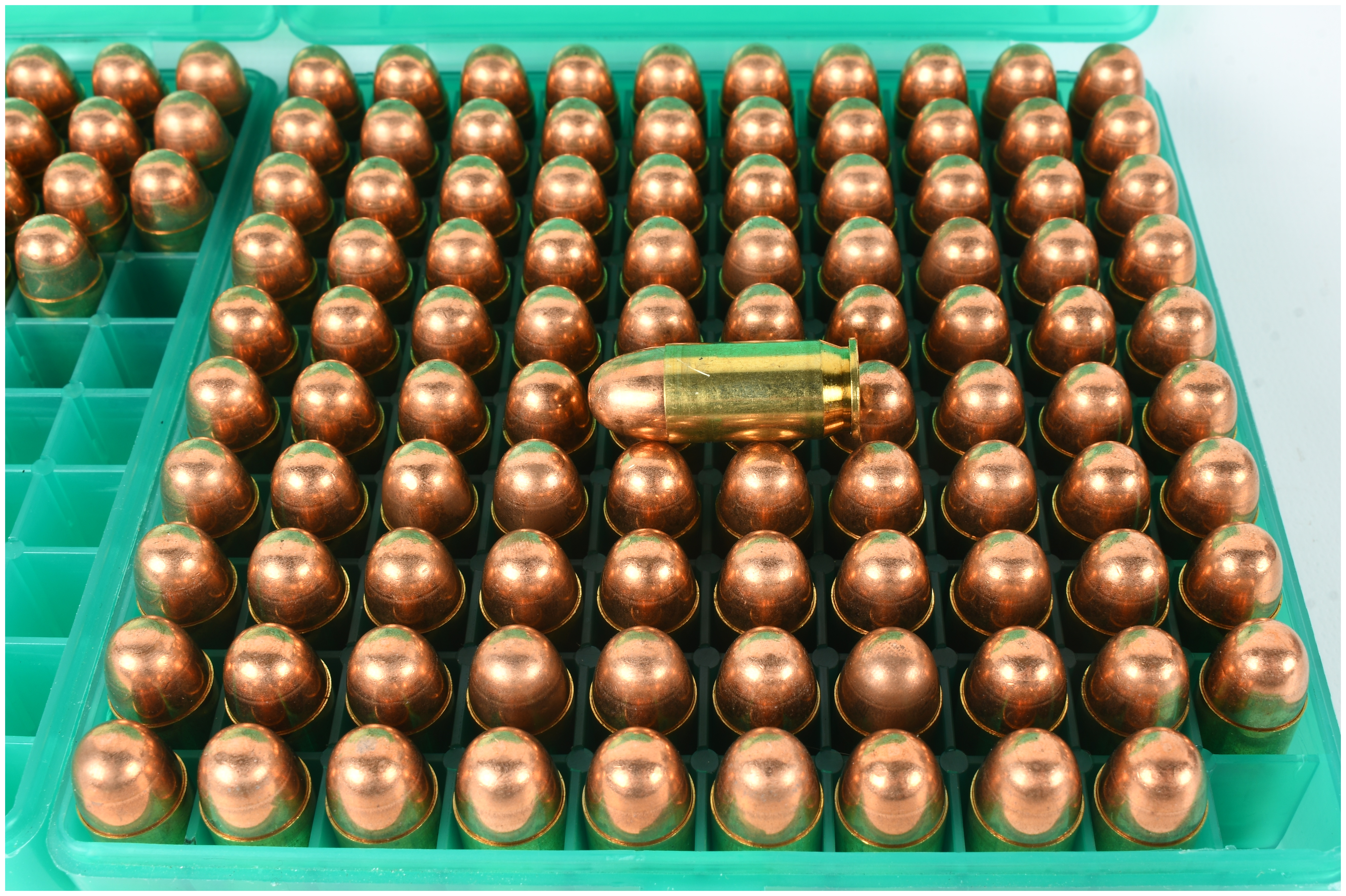 A Lot of 140 Rounds of Handgun Ammunition with Two Cabela's Storage Cases