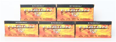 A Lot of 100 Rounds of Federal Fusion Centerfire Rifle Ammunition .224 Valkyrie. This lot 