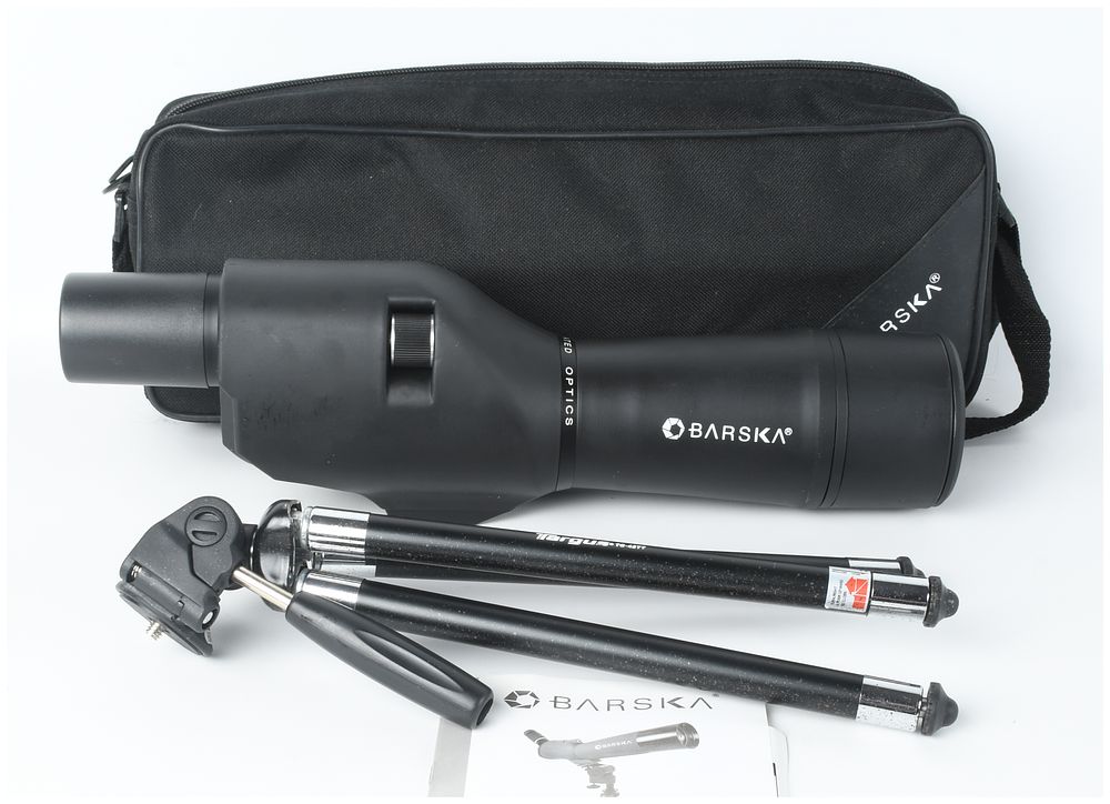 Lot 1079: Barska Colorado 20-60x60mm Waterproof Spotting Scope with Targus Tripod and Case