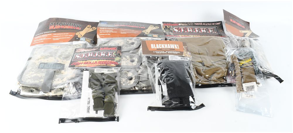 Lot 1088: Lot of Seven Modern Tactical Gear Items Including Blackhawk! and Voodoo Tactical Components