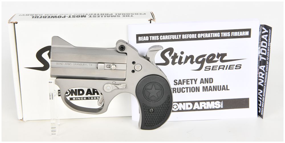 Lot 1095: Bond Arms Stinger RS Over/Under Break-Action Derringer Pistol .22 Long Rifle with 3 Inch Barrel