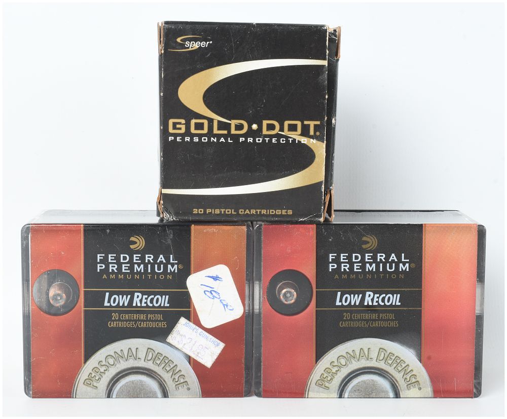 Lot 1108: A Lot of 60 Rounds Speer Gold Dot and Federal Premium Hydra-Shok Ammunition .327 Federal Magnum
