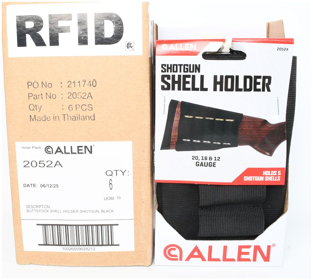Lot 1112: A Case of 6 Allen Model 2052A Shotgun Shell Holders 12, 16, and 20 Gauge