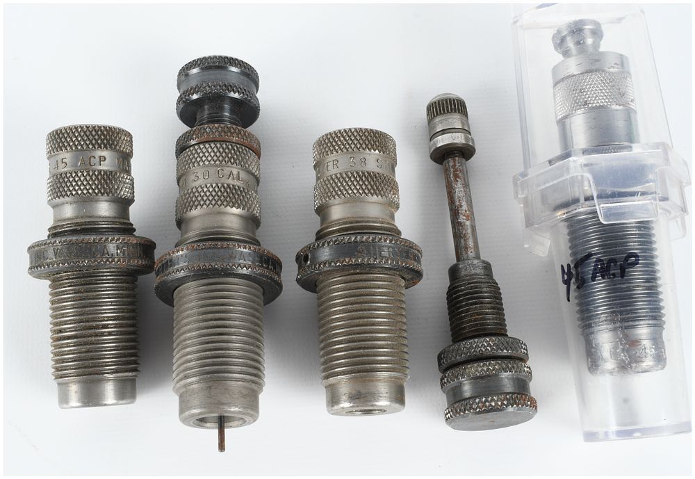 Lot 1115: A Collection of Five Herter's and Assorted Reloading Dies and Components