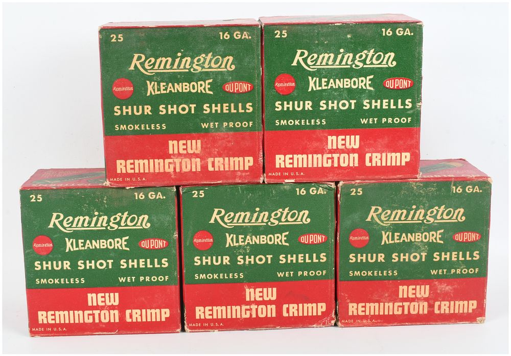 Lot 1138: A Lot of 125 Remington Shur Shot Kleanbore 16-Gauge Shotgun Shells