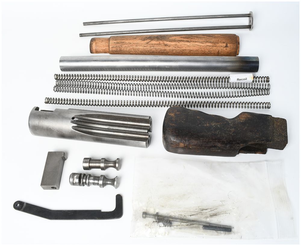 Lot 1166: Indianapolis Ordnance Sten MK2 Semi-Automatic Closed Bolt Conversion Kit and Accessories