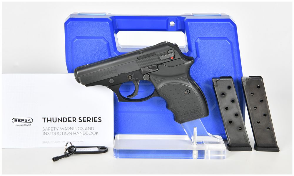 Lot 1191: Bersa Thunder 380 CC Semi-Automatic Pistol .380 ACP with 3.2 Inch Barrel