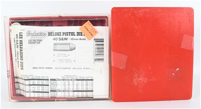 A Pair of Reloading Die Sets Including Lee Deluxe Pistol Dies and Pacific Durachrome 6.5M/M TCU Dies