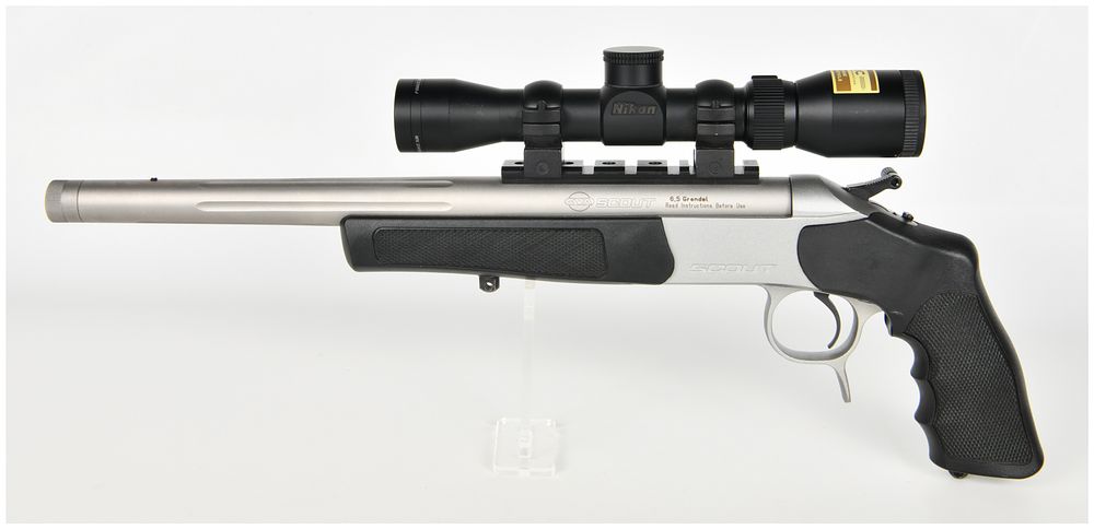 Lot 1209: CVA Scout Break-Action Single-Shot Pistol 6.5 Grendel with 14 Inch Barrel