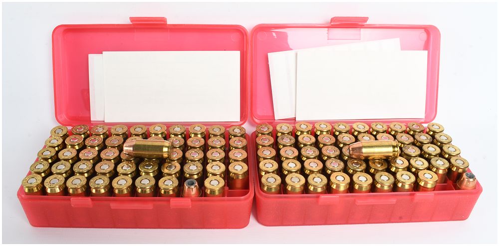Lot 1219: A Lot of 100 Rounds .45 Auto Jacketed Hollow Point Ammunition