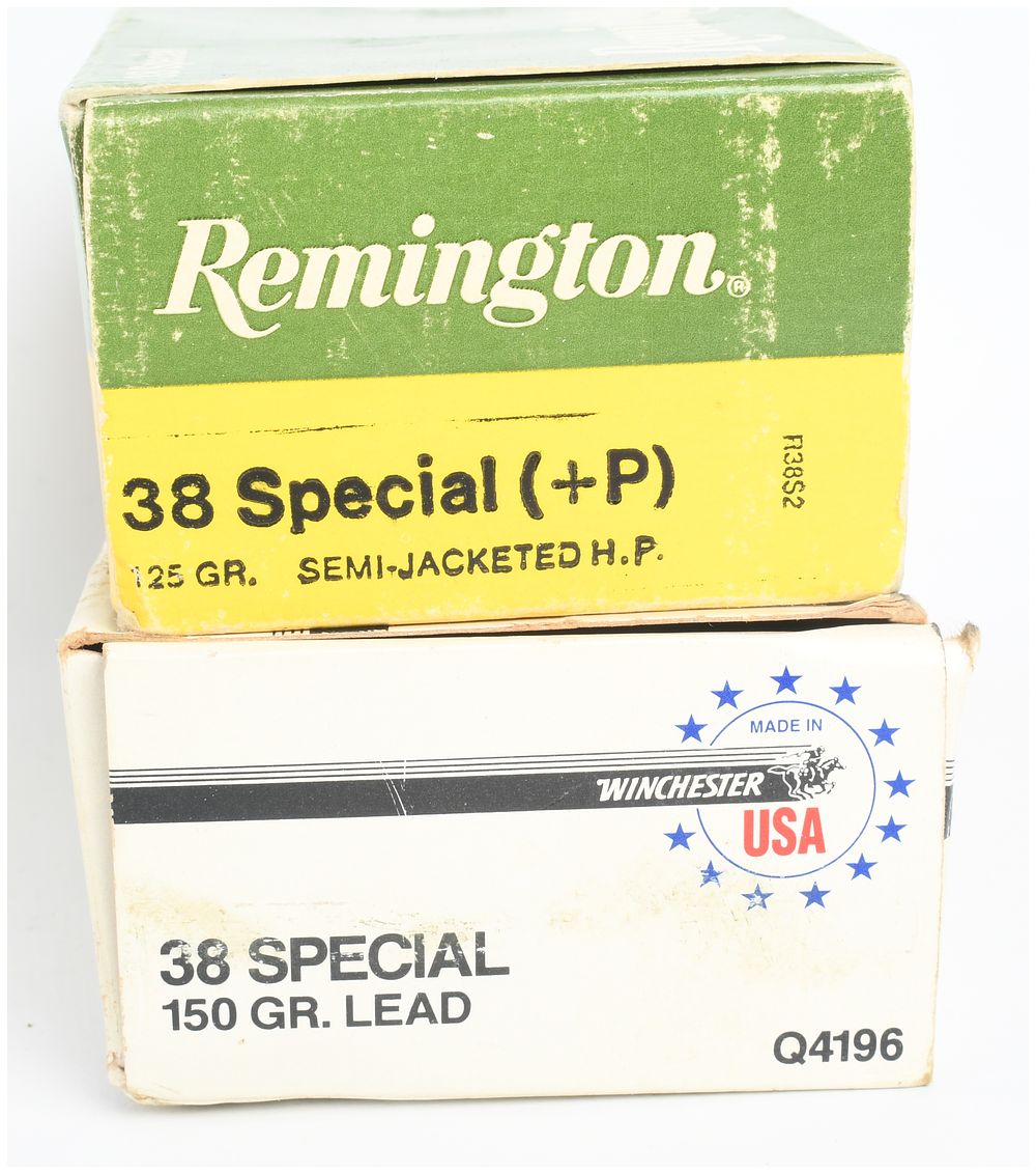 Lot 1222: A Lot of 71 .38 Special Cartridges and a 500-Round Brick of Remington .22 Long Rifle Ammunition