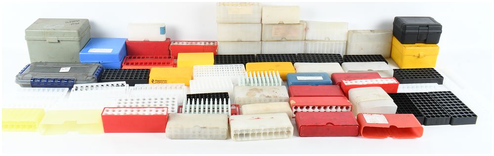 Lot 1231: A Lot of 52 Ammunition Storage Boxes and Reloading Accessories