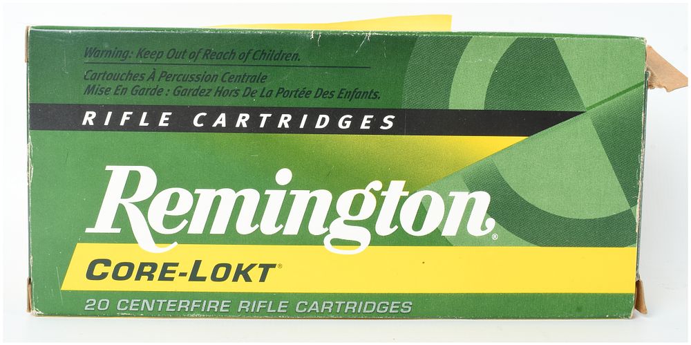 Lot 1240: A Lot of 20 Remington Core-Lokt Centerfire Rifle Ammunition .45-70 Government