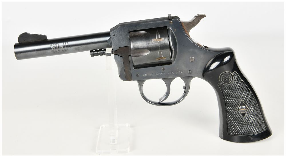 Lot 1245: A Pair of Handguns: Harrington & Richardson Model 732 Double Action Revolver .32 S&W Long and FireStorm Semi-Automatic Pistol