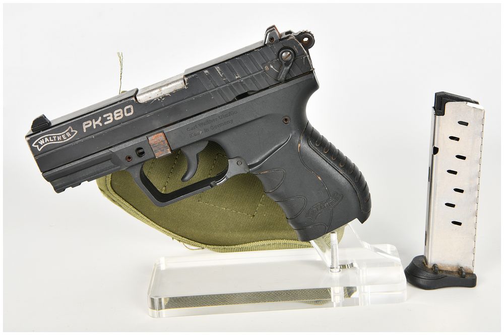Lot 1281: Walther PK380 Semi-Automatic Pistol .380 Auto with 3.66 Inch Barrel