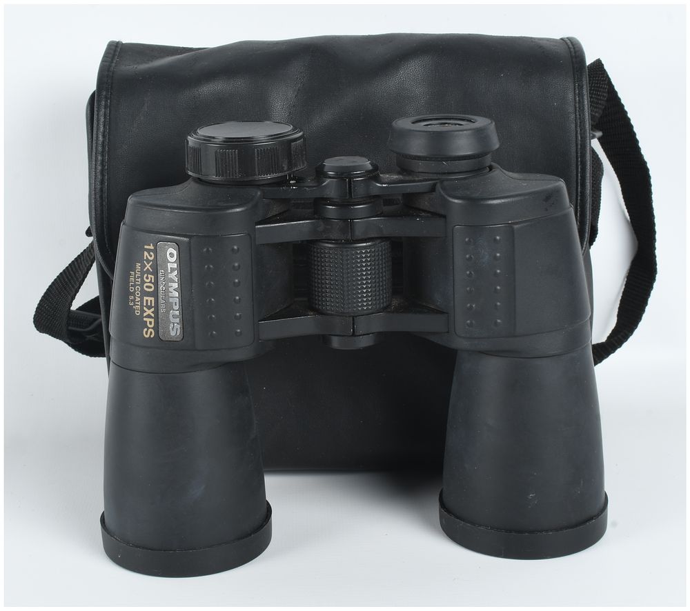 Lot 1319: Olympus 12x50 EXPS Multi-Coated Porro Prism Binoculars