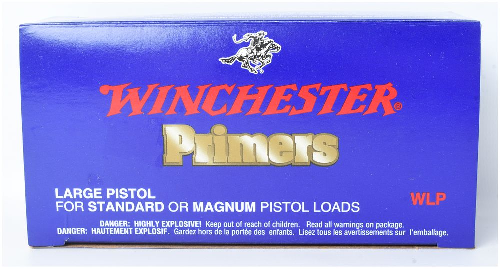 Lot 1343: One Box of Winchester Large Pistol Primers (WLP), 1,000 Primers