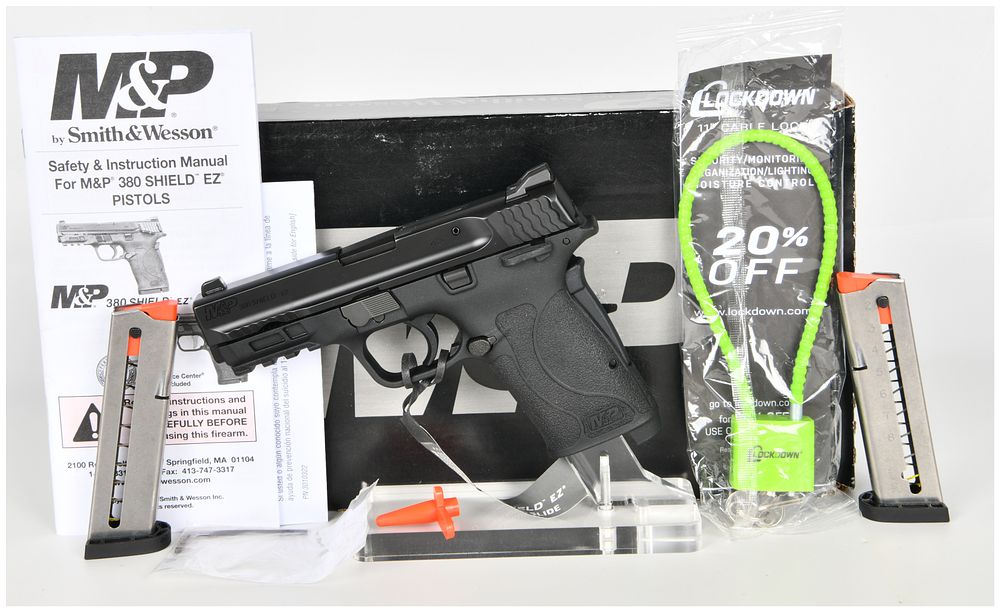 Lot 1353: Smith & Wesson M&P 380 Shield EZ M2.0 Semi-Automatic Pistol .380 Auto with 3.675 Inch Barrel