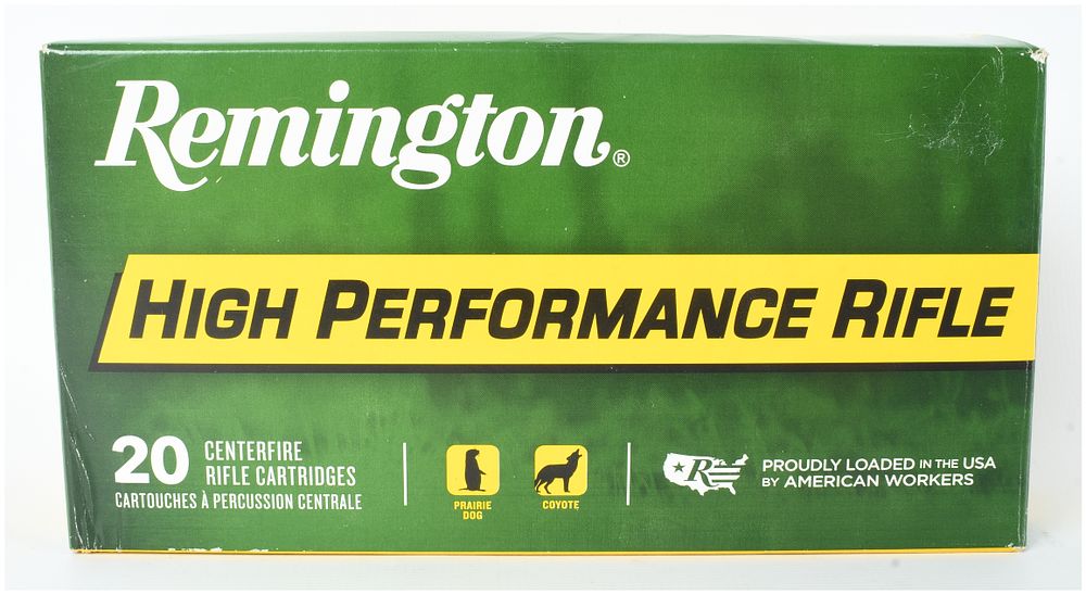 Lot 1363: A Lot of 20 Remington High Performance Rifle Ammunition .220 Swift