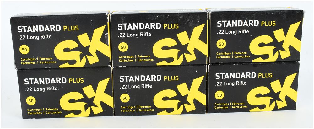 Lot 1420: A Lot of 300 Rounds of SK Standard Plus .22 Long Rifle Ammunition