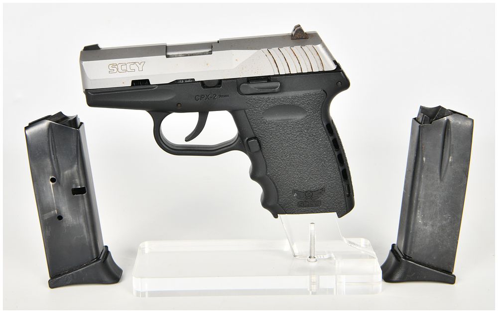 Lot 1485: SCCY CPX-2 Double Action Only Semi-Automatic Pistol 9mm with 3.1 Inch Barrel