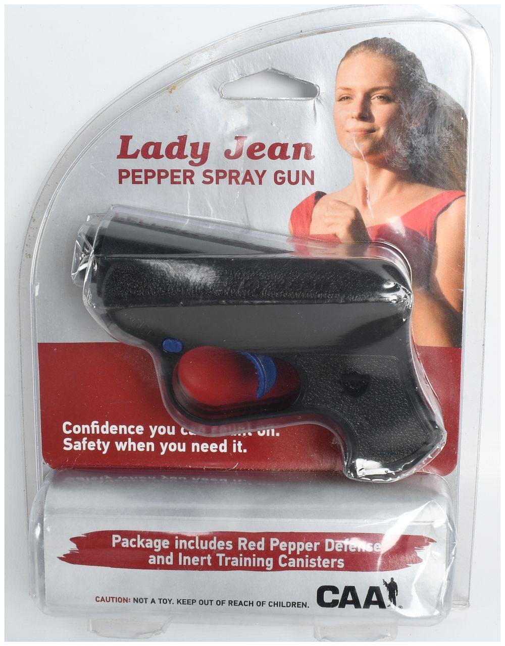 Lot 1563: CAA Lady Jean Trigger Actuated Pepper Spray Gun .70 Ounce Canister with 2 Inch Barrel