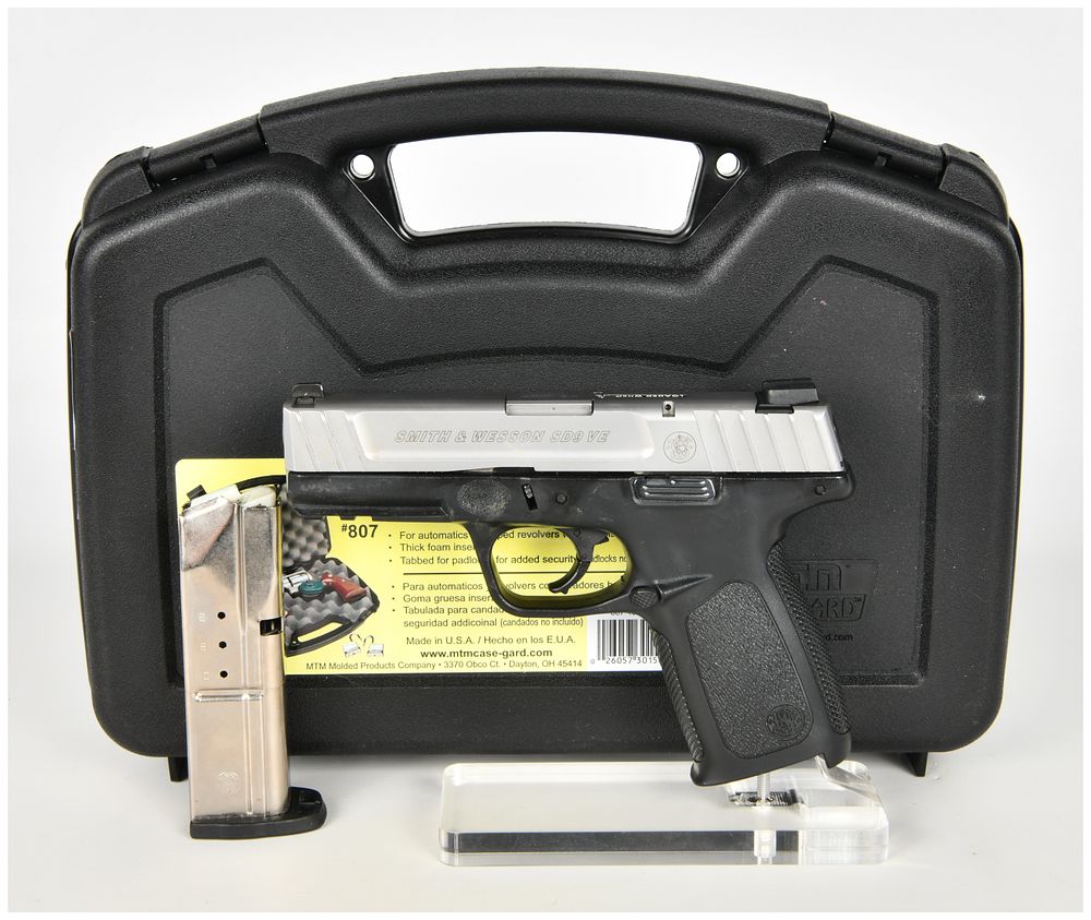 Lot 1575: Smith & Wesson SD9 VE Semi-Automatic Pistol 9mm with 4 Inch Barrel