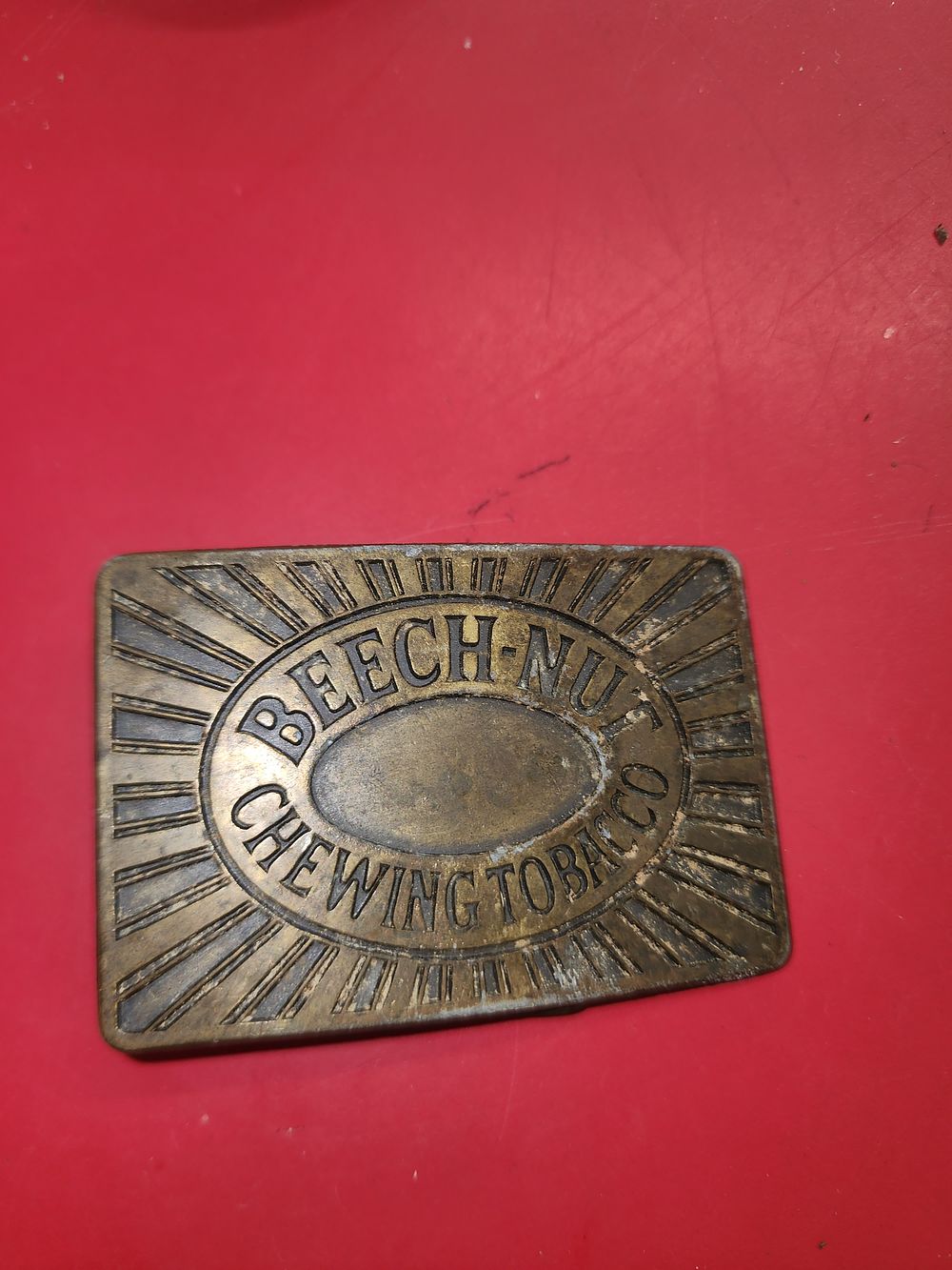 Lot 116: Beech nut chewing tobacco belt buckle