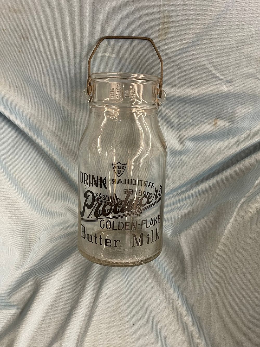 Lot 244: Producer’s Butter Milk jar 12” one gallon
