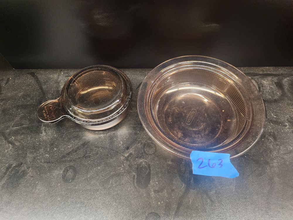 Lot 263: Brown glass ware