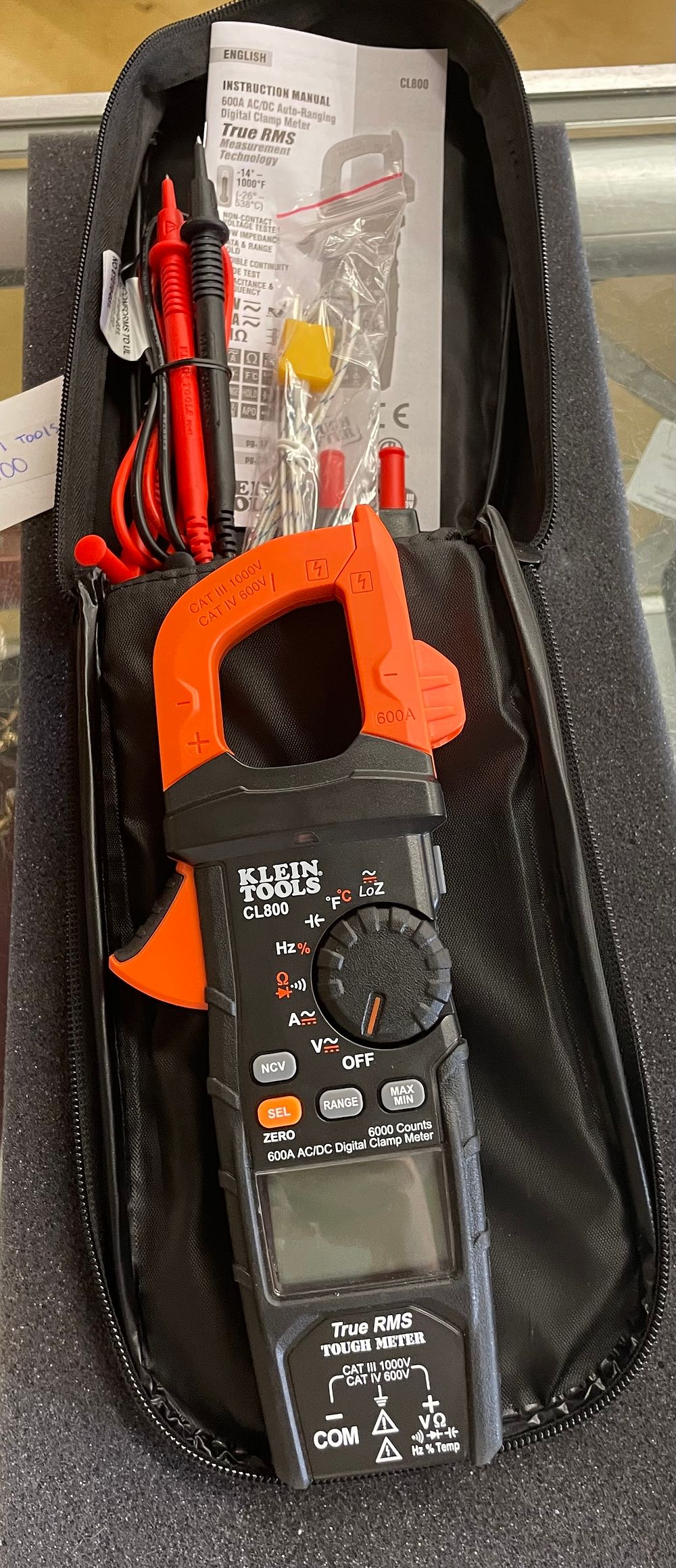 Lot 132: Klein Digital Clamp Meter new unused