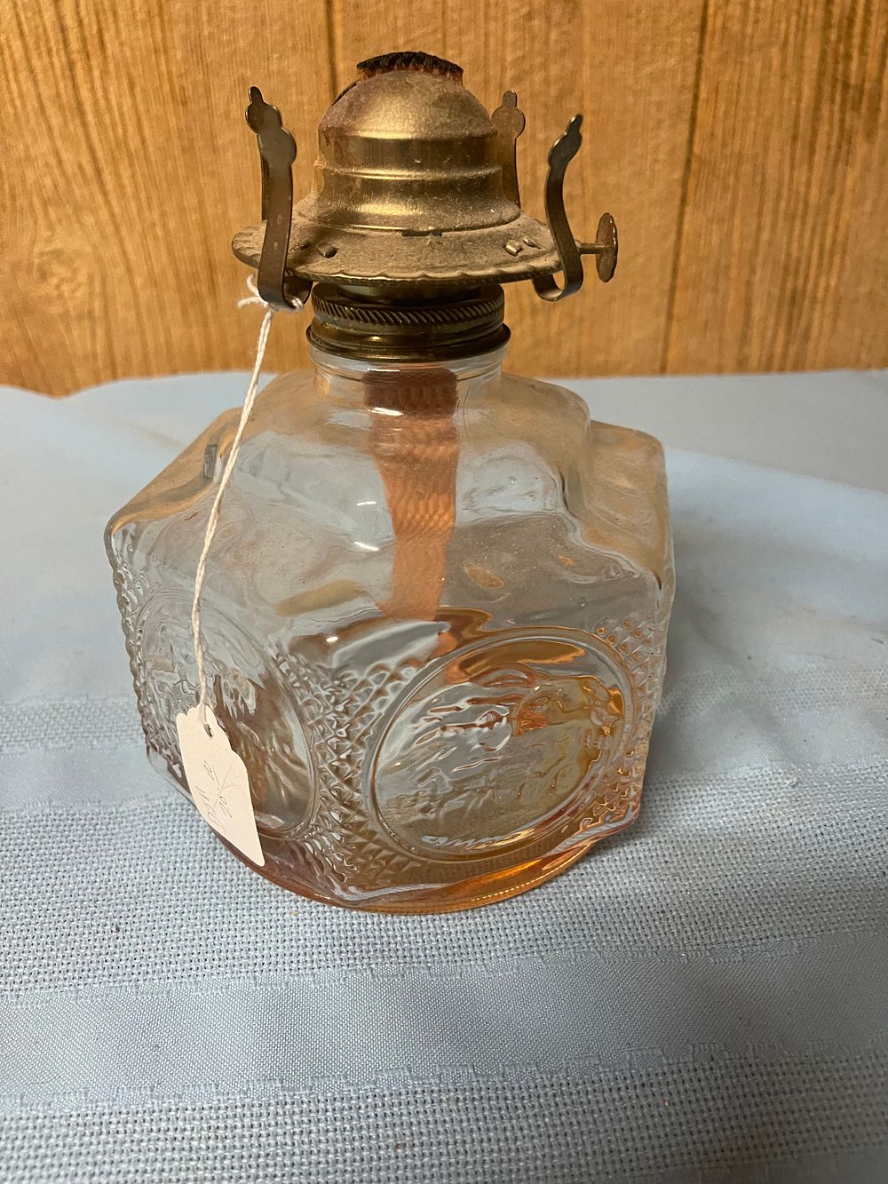 Lot 175: Oil lamp no shade no shipping