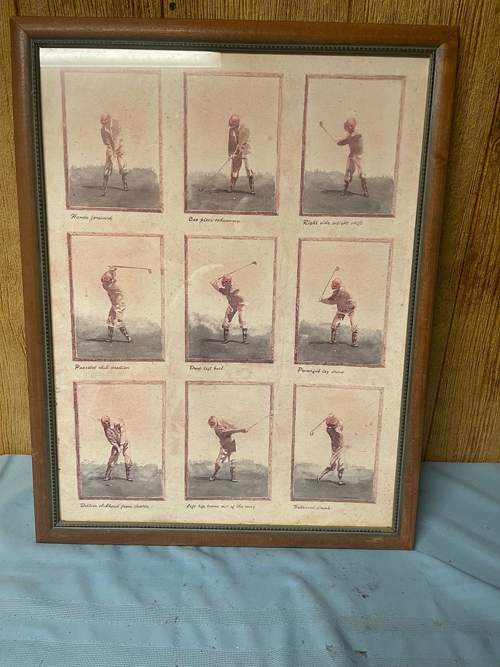 Lot 297: Framed Golf Print no shipping 