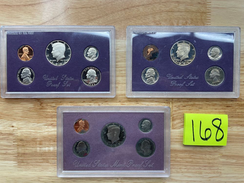 Lot 168: 86-88 Mint Proof Set