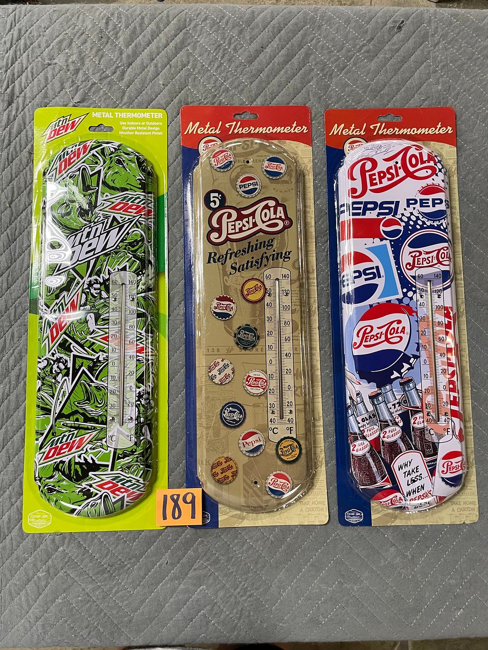 Lot 189: Pepsi/Mt Dew Thermometer