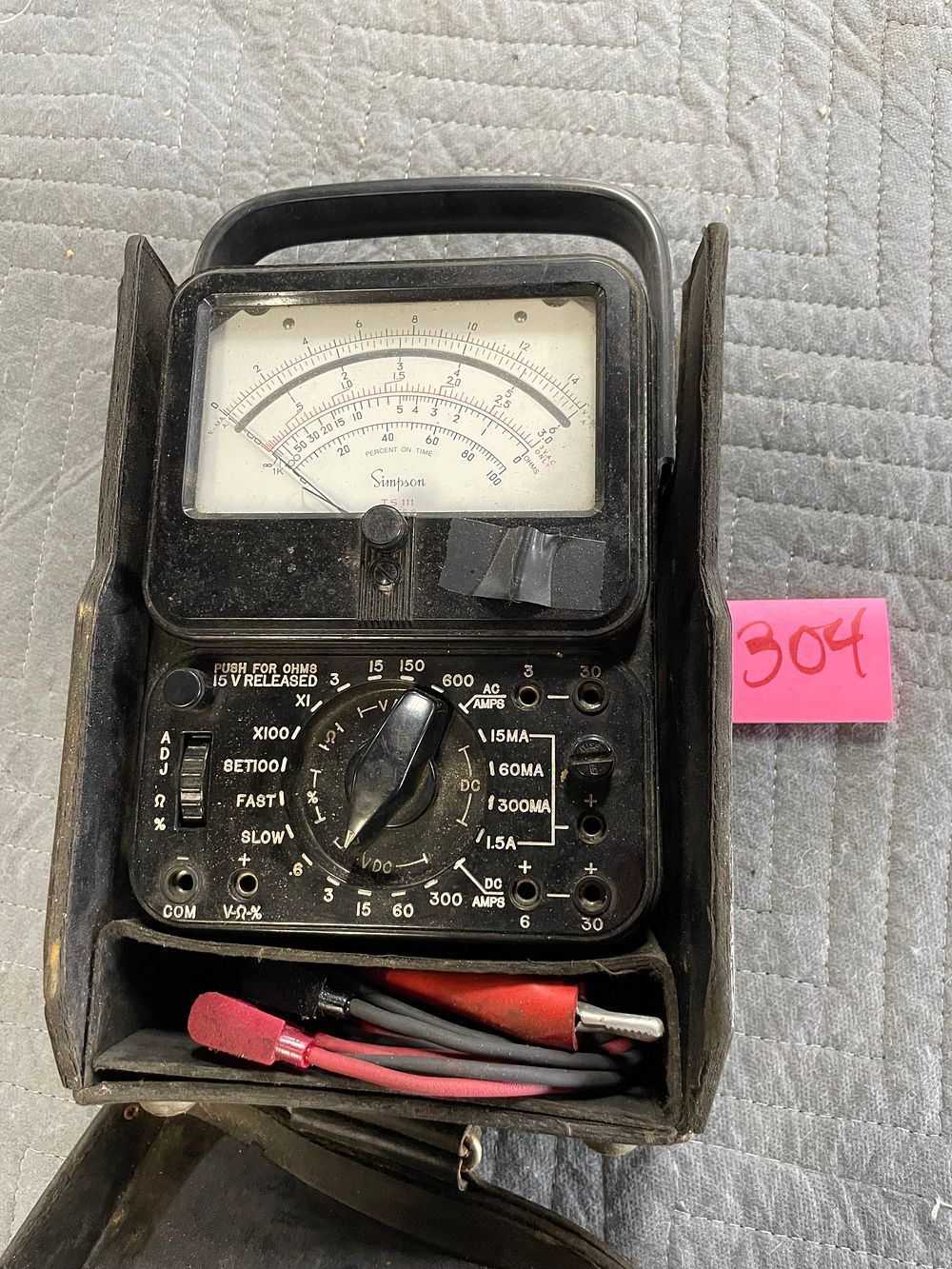 Lot 304: Simpson TS 111 Volt Meter