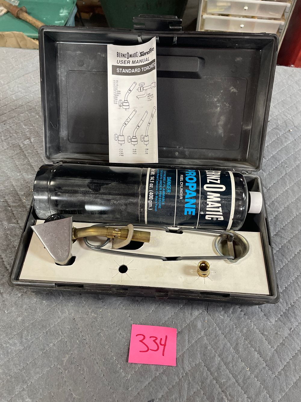 Lot 334: BenzOmatic tourch set
