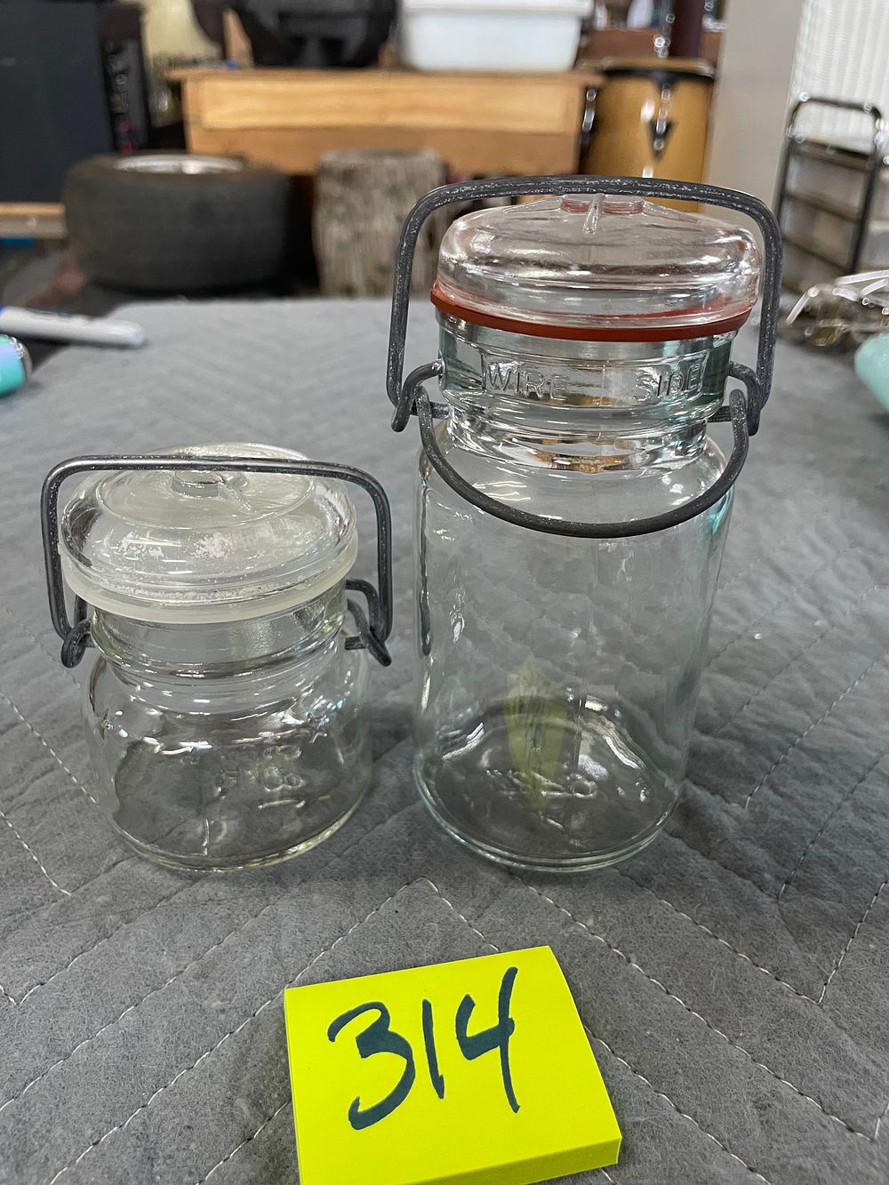Lot 314: Lot of 2 Canning Jars