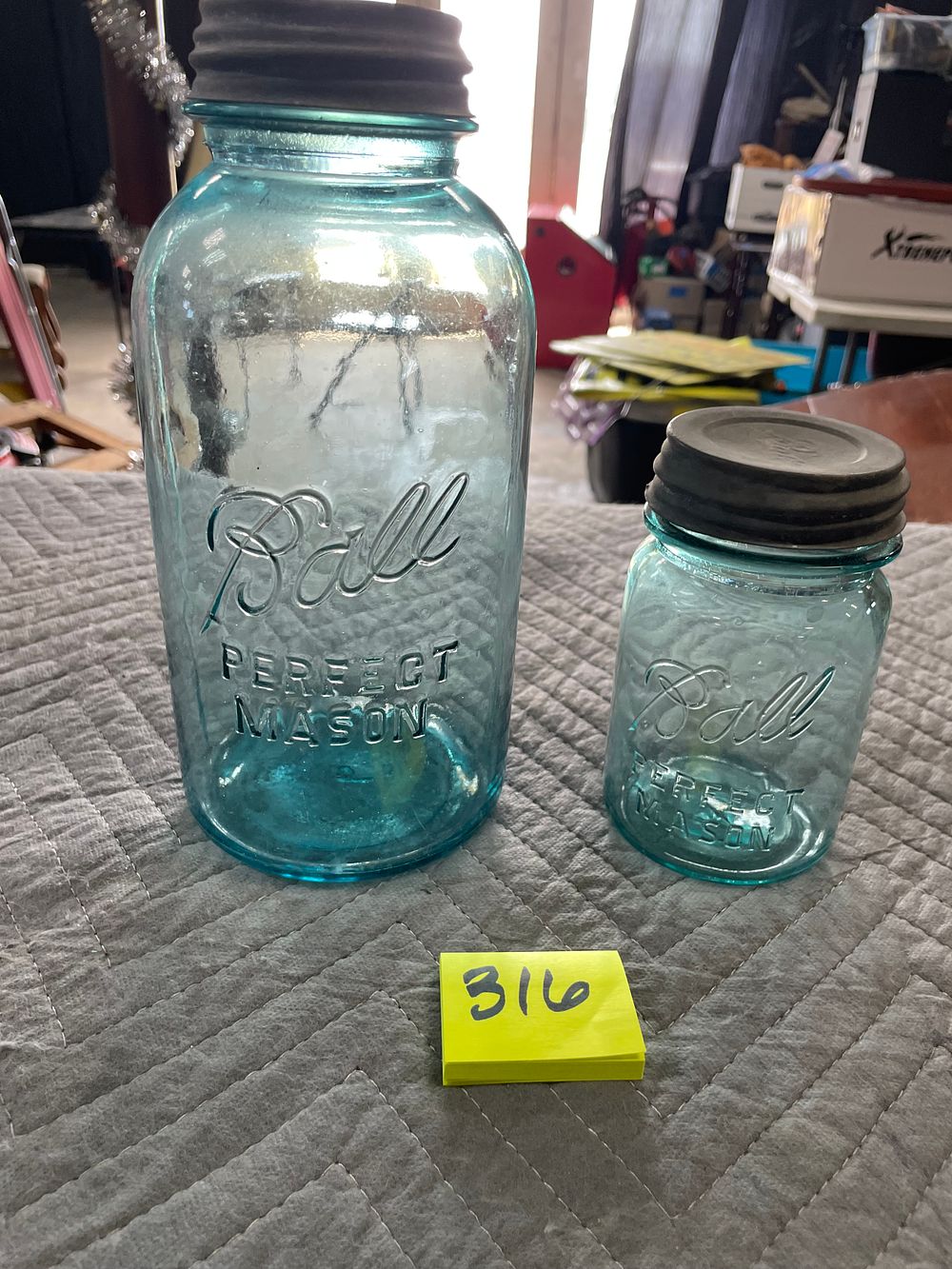 Lot 316: Ball Blue Canning Jars