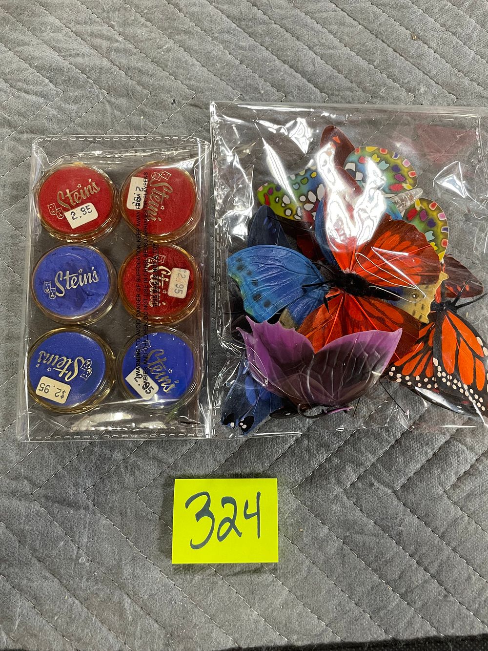 Lot 324: Vintage Stein Theater Makeup and Misc Butterfly Lot