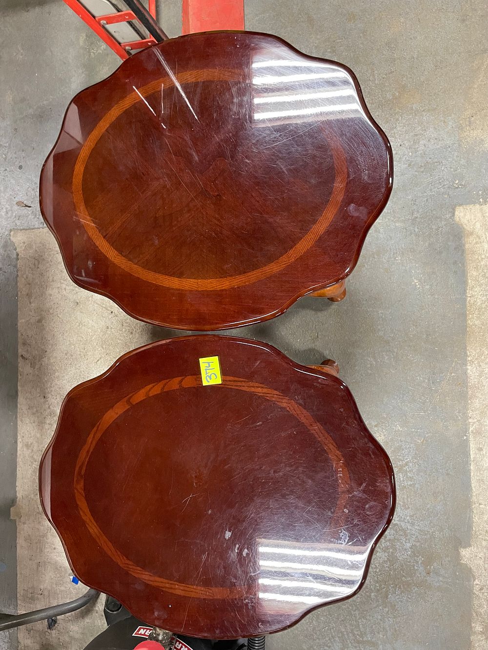 Lot 374: Pair of Matching Wood End Tables