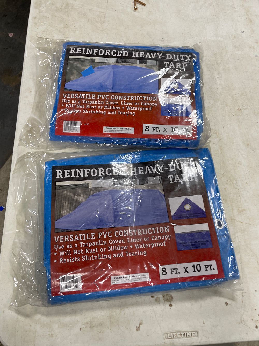 2 blue tarps new with tag 8x10 shipping available